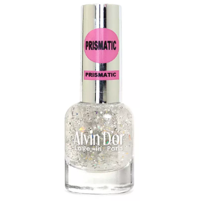 ALVIN D’OR лак для ногтей PRISMATIC, тон 2723 серебряный неон, Цвет: серебряный неон