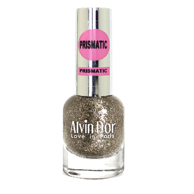 ALVIN D’OR лак для ногтей PRISMATIC, тон 2725 искрящаяся золотая фольга, Цвет: искрящаяся золотая фольга
