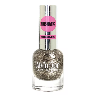 ALVIN D’OR лак для ногтей PRISMATIC, тон 2726 серебреная фольга, Цвет: серебряная фольга