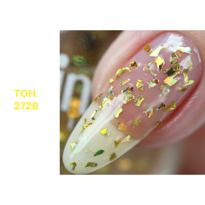 ALVIN D’OR лак для ногтей PRISMATIC, тон 2728 золотой неон фольга, Цвет: золотой неон фольга, изображение 2