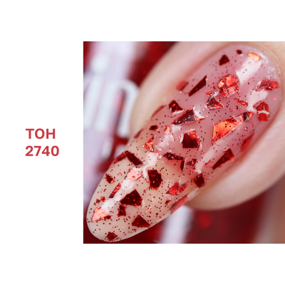 ALVIN D’OR лак для ногтей PRISMATIC, тон 2740 брусничный, Цвет: брусничный, изображение 2