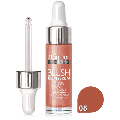 Румяна Alvin D’or Blush Double Serum B-3, жидкие, для всех типов кожи, цвет 05 теплая терракота, Цвет: теплая терракота