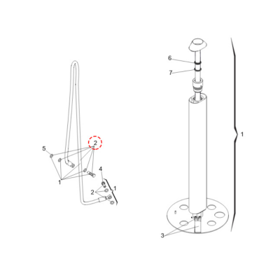 Гибкая гидравлическая трубка FAAC 63000268 для J200HA, изображение 3