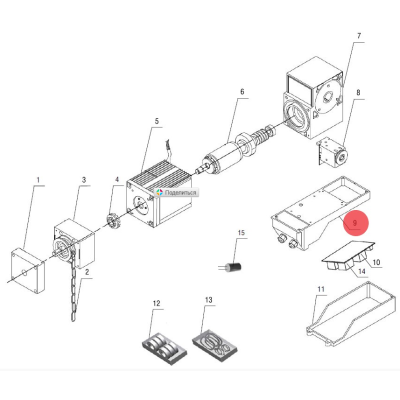 SH 67 корпус блока управления DOORHAN для приводов Shaft-30/60, изображение 2