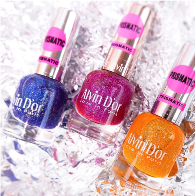 ALVIN D’OR лак для ногтей PRISMATIC, тон 2701 апельсиновый, Цвет: апельсиновый, изображение 5