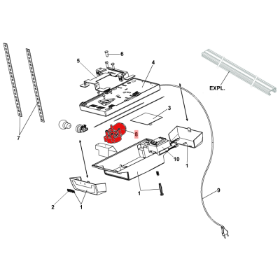 Мотор-редуктор FAAC для приводов 525, 530, 531, D600 серий, изображение 2