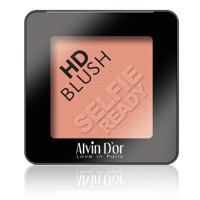 Alvin D'or, Румяна пудровые HD Blush Selfie Ready, тон 02 розово-оранжевый, Цвет: розово-оранжевый