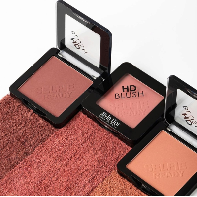 Alvin D'or, Румяна пудровые HD Blush Selfie Ready, тон 02 розово-оранжевый, Цвет: розово-оранжевый, изображение 2