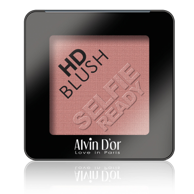 Alvin D'or, Румяна пудровые HD Blush Selfie Ready, тон 04 марсала, Цвет: марсала
