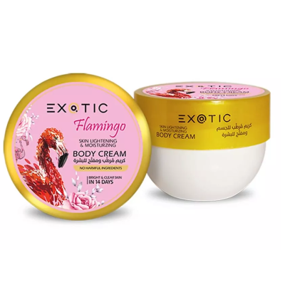 EXOTICMOOD Увлажняющий и осветляющий крем для тела FLAMINGO, 250 мл