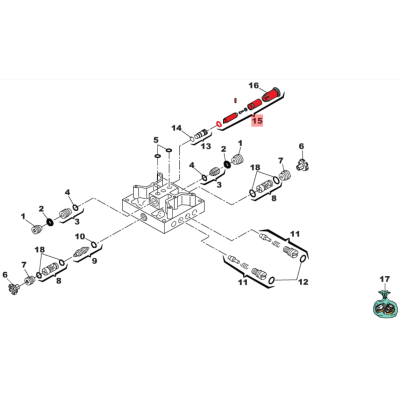 FAAC 424593 : Узел разблокировки трехгранным ключом для шлагбаумов 620 STD/RPD серий, изображение 3