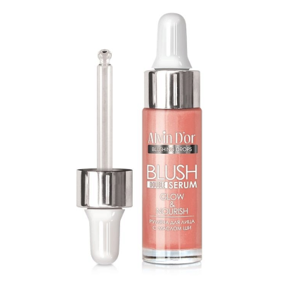 Румяна Alvin D’or Blush Double Serum B-3, жидкие, для всех типов кожи, цвет 01 персиковый, Цвет: персиковый