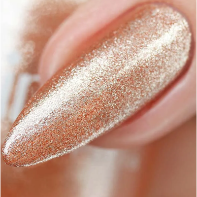 ADN-63 Лак для ногтей Chrome mirror Alvin D`or зеркальная карамель тон 6317, Цвет: зеркальная карамель, изображение 2