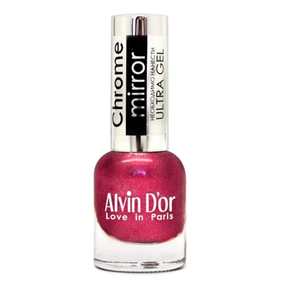 ADN-63 Лак для ногтей Chrome mirror Alvin D`or зеркальная заря тон 6308, Цвет: зеркальная заря