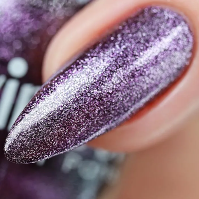 ADN-63 Лак для ногтей Chrome mirror Alvin D`or зеркальный фиолет тон 6320, Цвет: зеркальный фиолет, изображение 2