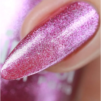 ADN-63 Лак для ногтей Chrome mirror Alvin D`or зеркальный гладиолус тон 6313, Цвет: зеркальный гладиолус, изображение 2