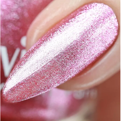 ADN-63 Лак для ногтей Chrome mirror Alvin D`or зеркальный зефир тон 6309, Цвет: зеркальный зефир, изображение 2