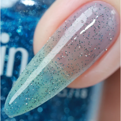 ALVIN D’OR Лак для ногтей MAGIC GLOW, 07 Голубой, Цвет: 7407 - голубой, Объем: 12, изображение 2