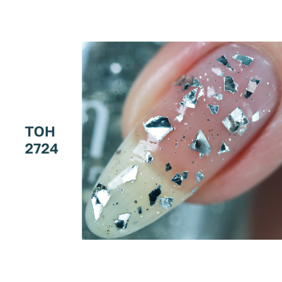 ALVIN D’OR лак для ногтей PRISMATIC, тон 2724 стальной крупный шиммер, Цвет: стальной крупный шиммер, изображение 2