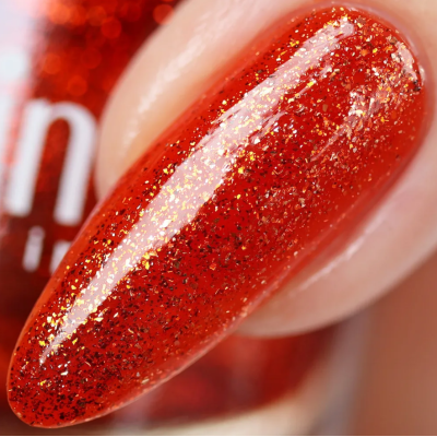 Alvin D'or, лак для ногтей STAR супер блеск звездный оранж тон 6123, Цвет: тон 6123, изображение 2