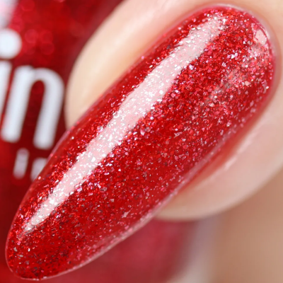 Alvin D'or, лак для ногтей STAR супер блеск звёздный красный тон 6120, Цвет: тон 6120, изображение 2