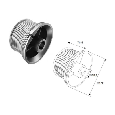 Барабан DAMAST М 102, Н 3250, для стандартного подъема, OMI12, изображение 3