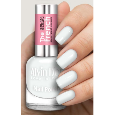 Лак для ногтей гель French французский маникюр ADN-4102 белый френч, Цвет: белый френч, изображение 2