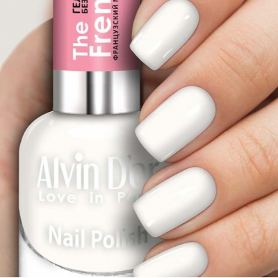 Лак для ногтей гель French французский маникюр ADN-4103 молочный френч, Цвет: молочный френч, изображение 2