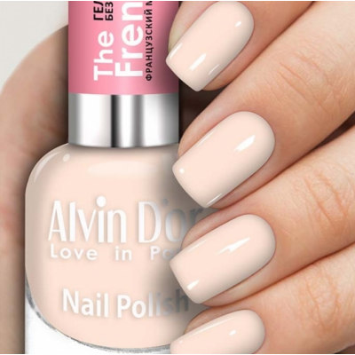 Лак для ногтей гель French французский маникюр ADN-4109 натуральный френч, Цвет: натуральный френч, изображение 2