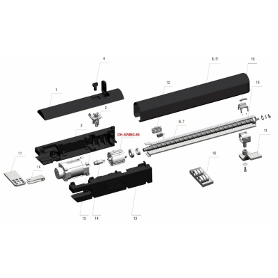 DH-SWING-65 Редуктор в сборе Swing-3000PRO/5000PRO, изображение 2