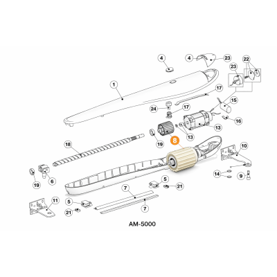 AM5000.08-f редуктор для привода AM-5000, изображение 6