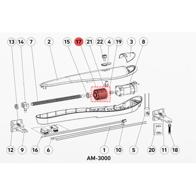 AM5000.08-f редуктор для привода AM-5000, изображение 7