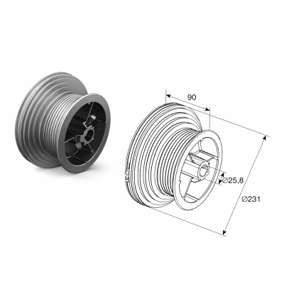 DoorHan 11007 барабан (OMI 120 HL), изображение 3