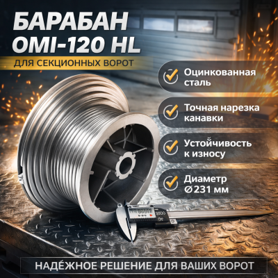 DoorHan 11007 барабан (OMI 120 HL), изображение 2