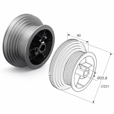 Барабан (OMI 120 HL), 10407, для высокого подъёма, изображение 3