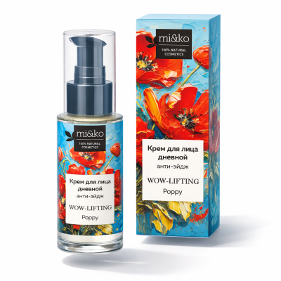 Дневной анти-эйдж крем для лица WOW-lifting Poppy Mi&Ko, 30мл, Варианты: Дневной анти-эйдж крем для лица WOW-lifting Poppy