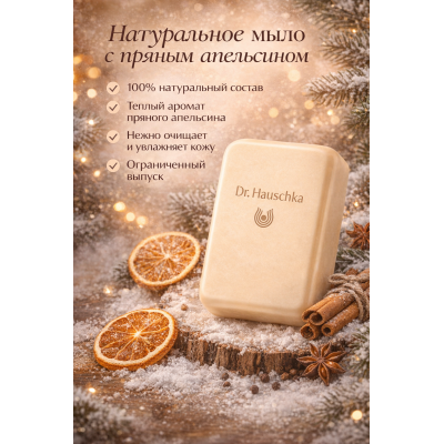 Мыло туалетное твердое "Зимнее" с ароматом пряного апельсина, 60 г., изображение 3