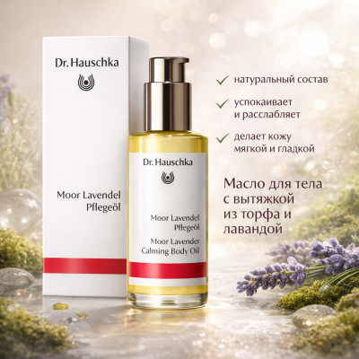 Масло для тела с вытяжкой из торфа и лавандой (Moor Lavendel Pflegeöl) 75 мл, изображение 3