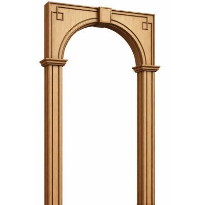 Арка межкомнатная шпонированная Классика (светлый дуб) фабрика Владимирская фабрика дверей