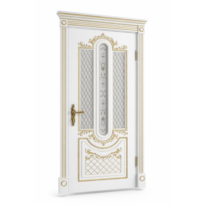 Межкомнатная дверь Alexandria 3D (Polar PG, Art Cloud). Размер: 600х2000, Размер полотна: 600х2000