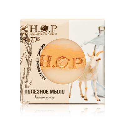 Мыло полезное "Питательное" (козье молоко, д-пантенол) H.O.P., 80 гр, Варианты: Мыло полезное Питательное