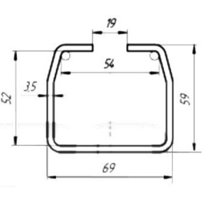 Ролтэк 011.6 рельс направляющий ЭКО 6 метров, неоцинкованный, изображение 3