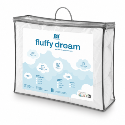 Одеяло стеганое АЛЬВИТЕК FLUFFY DREAM ОЖЛ-15 белое 140x205 всесезонное, Цвет: белый, Размер одеяла: 140х205 , изображение 2