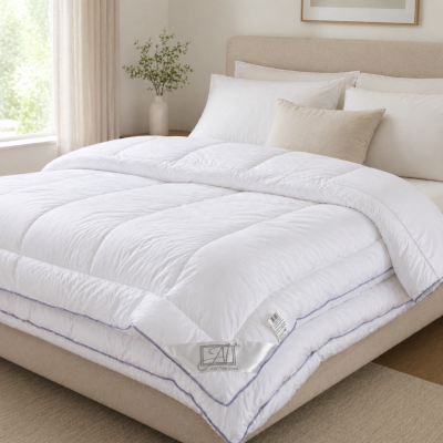 Одеяло стеганое АЛЬВИТЕК FLUFFY DREAM ОЖЛ-15 белое 140x205 всесезонное, Цвет: белый, Размер одеяла: 140х205 , изображение 5