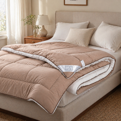 Одеяло стеганое АЛЬВИТЕК FLUFFY DREAM ОЖЛ-20-Мокко-Беж 172x205 всесезонное, Цвет: мокко-бежевый, Размер одеяла: 172х205 , изображение 3