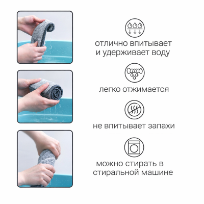 Швабра Hausmann HM-67 CARE CLEAN V.2 для влажной уборки пола с механизмом отжима, изображение 12