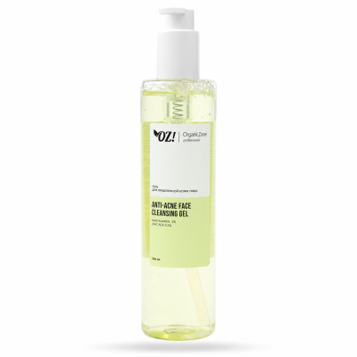Натуральный гель для умывания для проблемной кожи лица OZ! OrganicZone Professional ANTI-ACNE, 350 мл