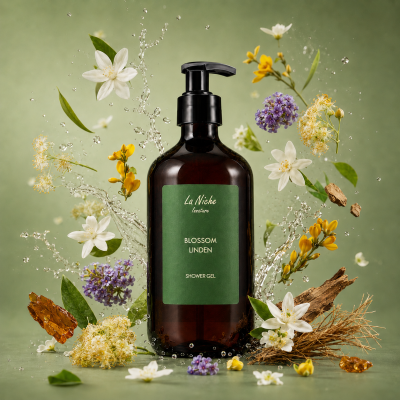 Натуральный парфюмированный гель для душа "Blossom Linden" INNATURE La Niche по мотивам Marc-Antoine Barrois "TILIA", 500 мл, Варианты: Парфюмированный гель для душа Blossom Linden, изображение 2