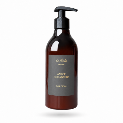 Натуральный парфюмированный крем для тела и рук "Amber Osmanthus" INNATURE La Niche по мотивам Narciso Rodriguez "FOR HER", 400 мл, Варианты: Парфюмированный крем для тела и рук Amber Osmanthus