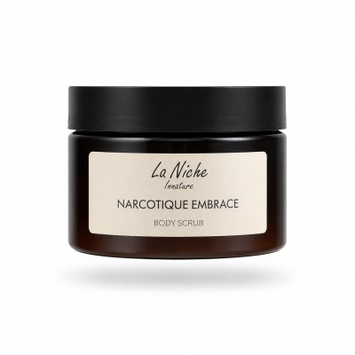 Натуральный парфюмированный скраб для тела "Narcotique Embrace" INNATURE La Niche по мотивам Ex Nihilo "FLEUR NARCOTIQUE", 250 мл, Варианты: Парфюмированный скраб для тела Narcotique Embrace